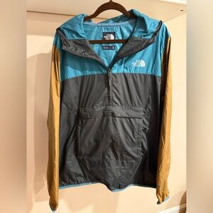 The North Face Teal and Black Anorak Jacket
